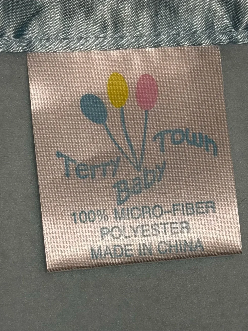 New Terry Town Blue Micro-Fleece Satin Trim Nursery Crib Baby Blanket SO SOFT!